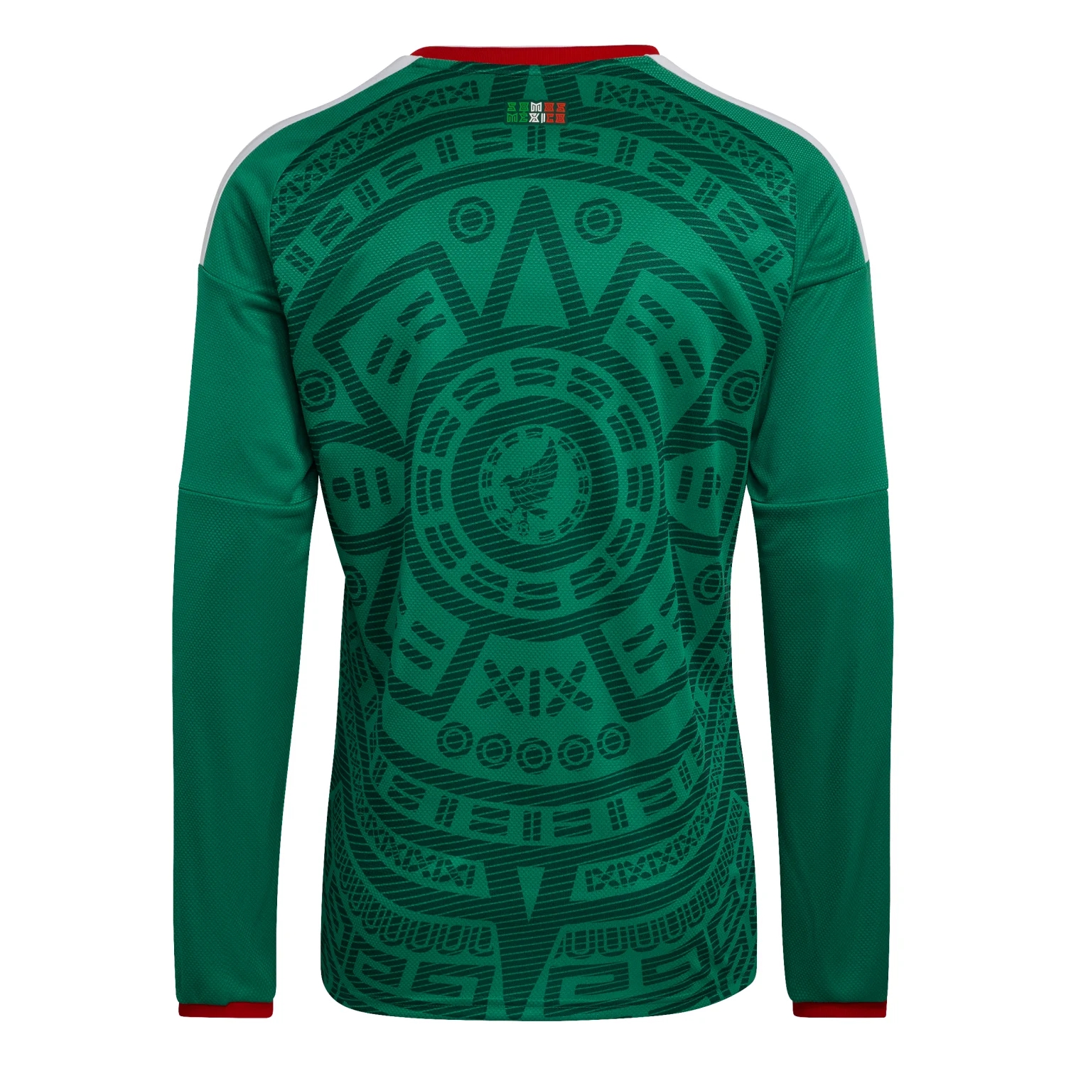 Mexico 2026 Home Long Sleeve Jersey Men's - Green Host Edition Kit-Jersey Chest: 2026 World Cup Soccer Kits