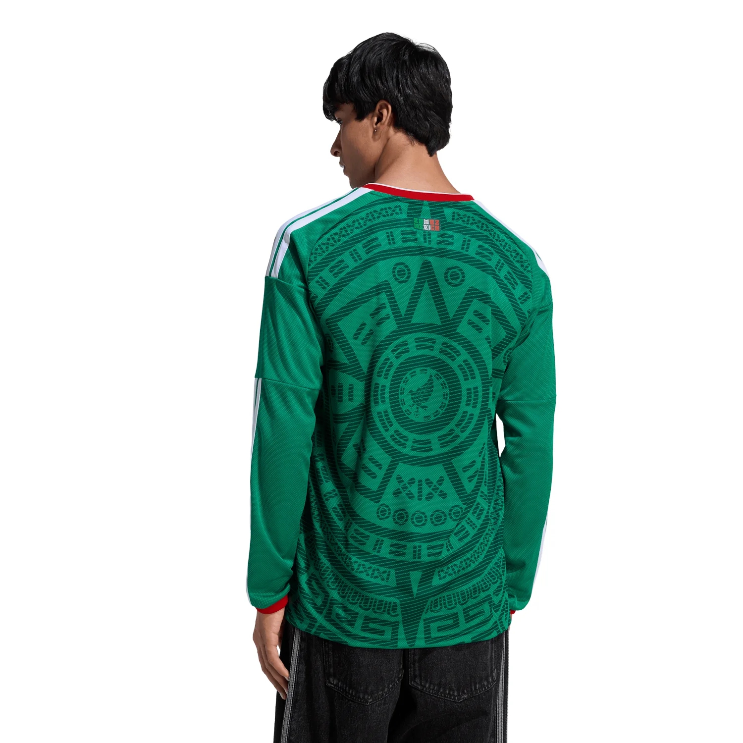 Mexico 2026 Home Long Sleeve Jersey Men's - Green Host Edition Kit-Jersey Chest: 2026 World Cup Soccer Kits