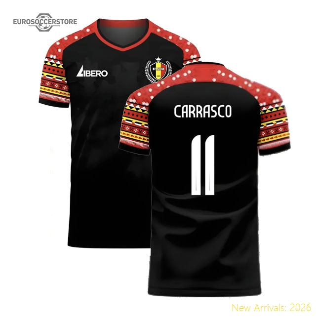 Belgium 2024-2025 Away Uniform Libero-Jersey Chest: 2026 World Cup Soccer Kits