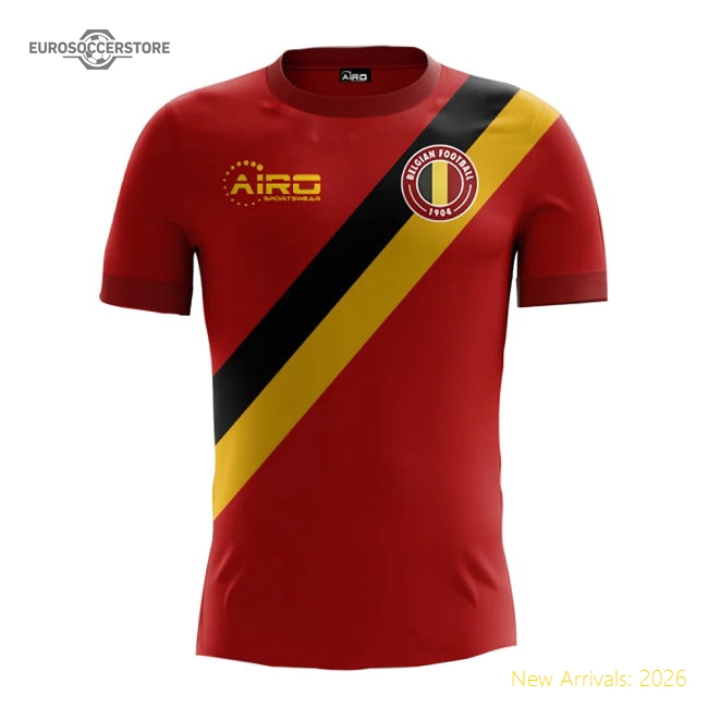 Belgium 2025-2026 Home Uniform Football Football Top-Jersey Chest: 2026 World Cup Soccer Kits