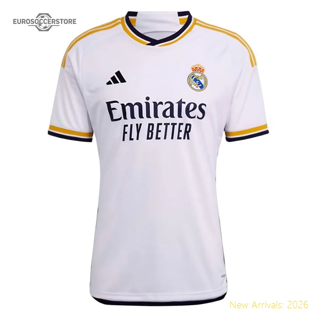 Real Madrid 2023-2024 Home Kit Football Football Top For Diehard Footbal-Jersey Chest: 2026 World Cup Soccer Kits