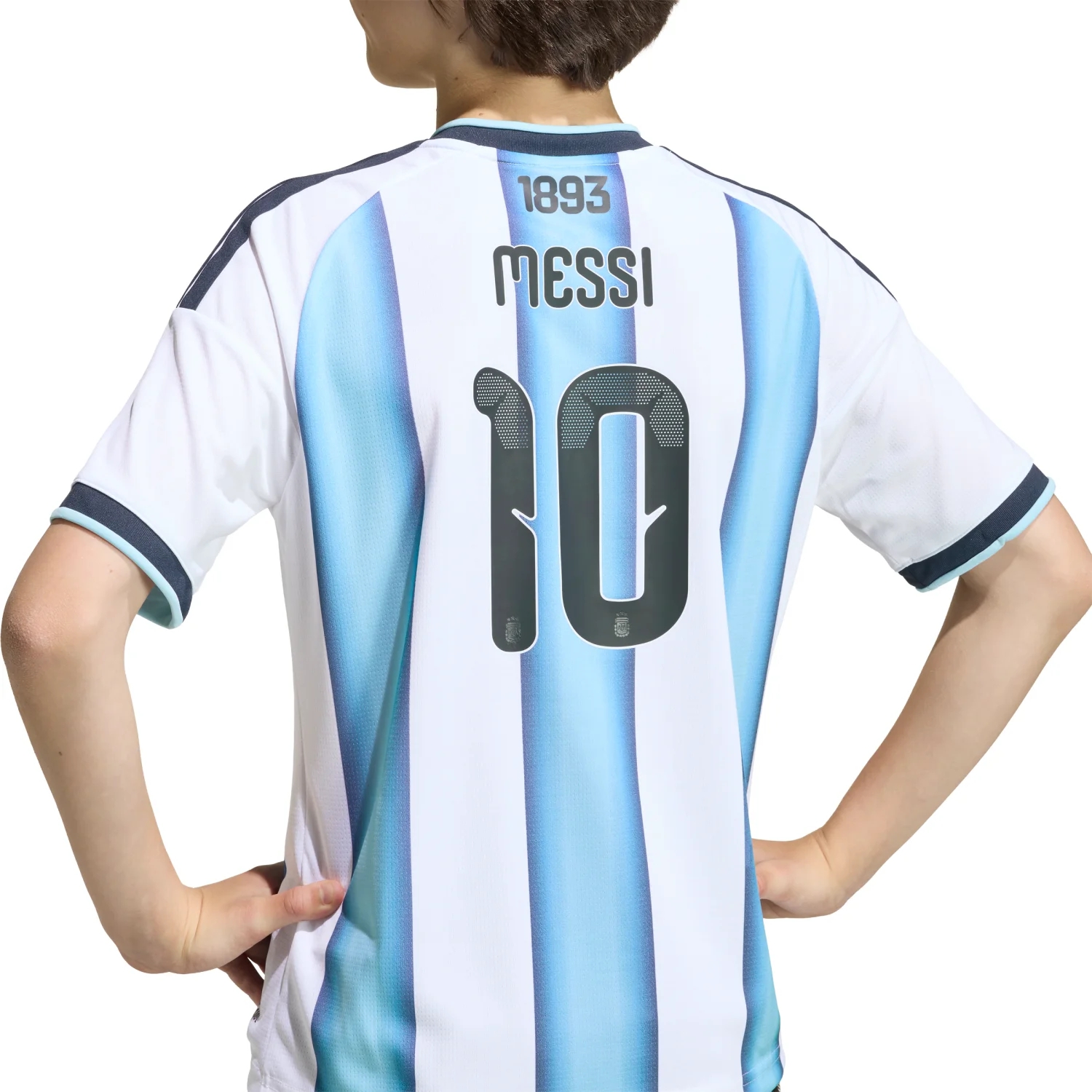 Argentina 2026 Messi Home Jersey - Youth | Climacool Football Shirt Kids World Champion Kit-Jersey Chest: 2026 World Cup Soccer Kits