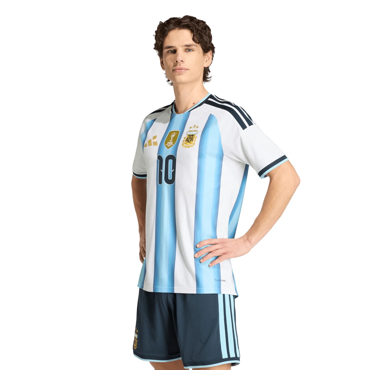 Argentina 2026 Messi Home Jersey Men's | Climacool+ Slim Fit Championship Kit-Jersey Chest: 2026 World Cup Soccer Kits