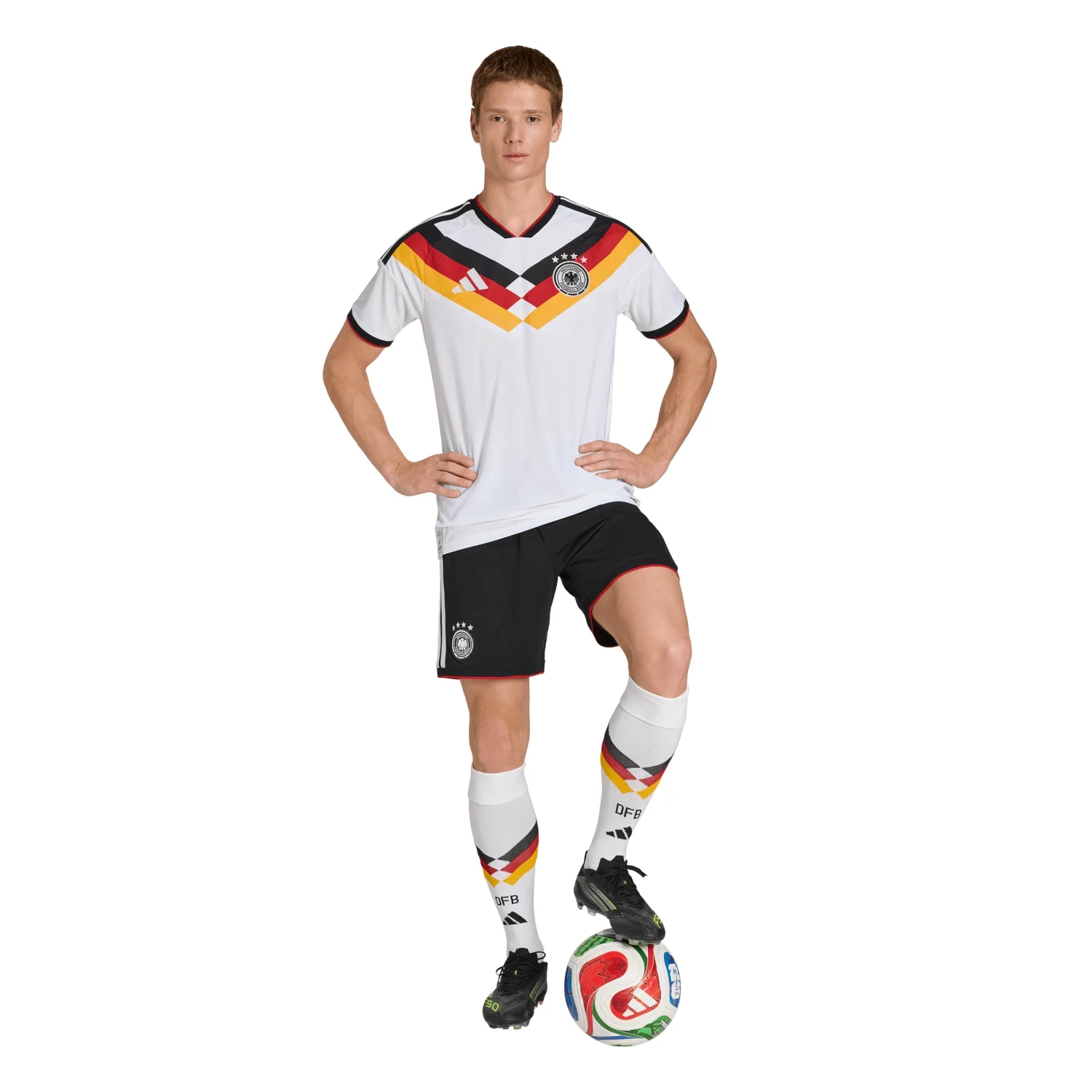 Germany 2026 Elite Home Jersey - Men's | Slim Fit Climacool+ Football Shirt with EQT Collar Performance Design-Jersey Chest: 2026 World Cup Soccer Kits