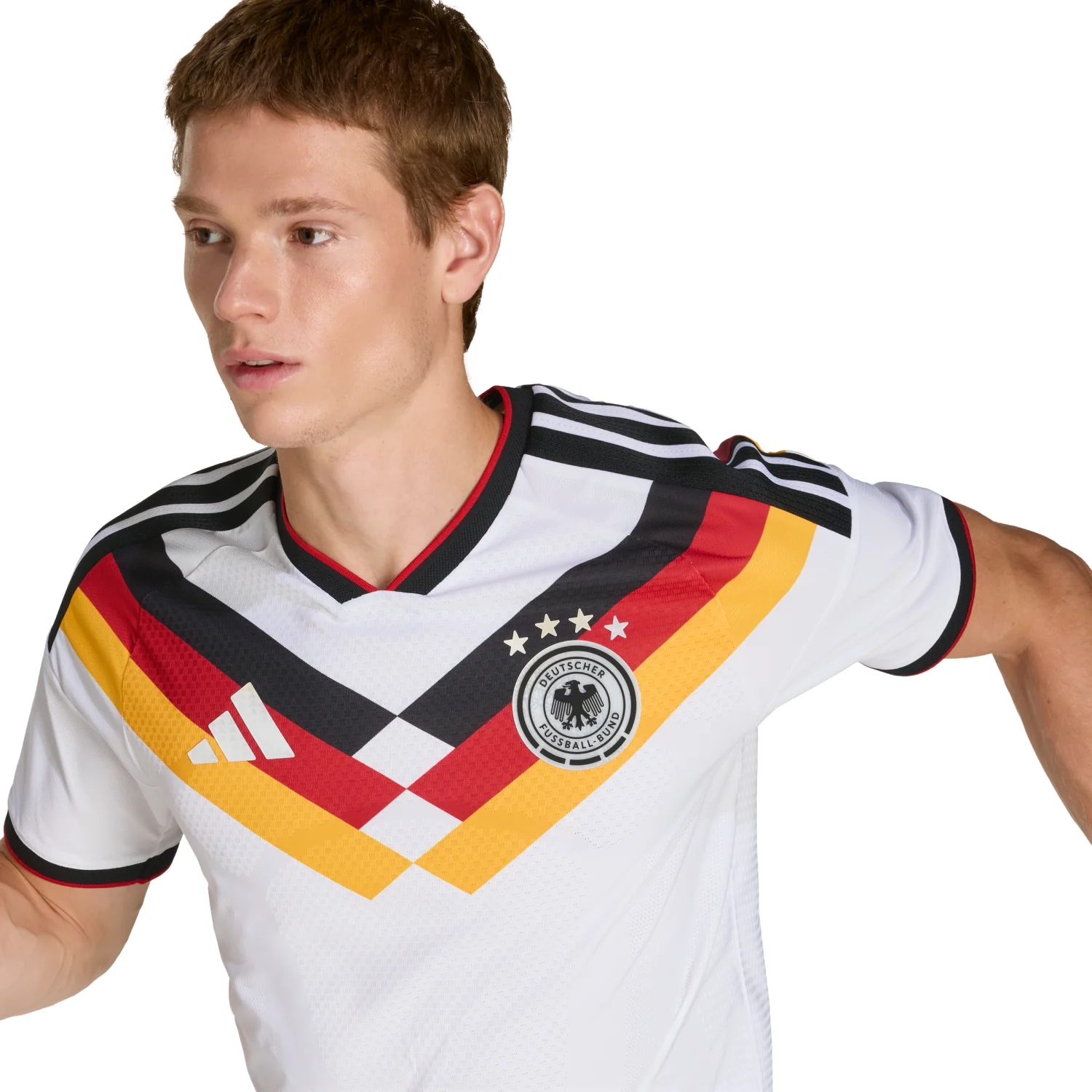 Germany 2026 Elite Home Jersey - Men's | Slim Fit Climacool+ Football Shirt with EQT Collar Performance Design-Jersey Chest: 2026 World Cup Soccer Kits
