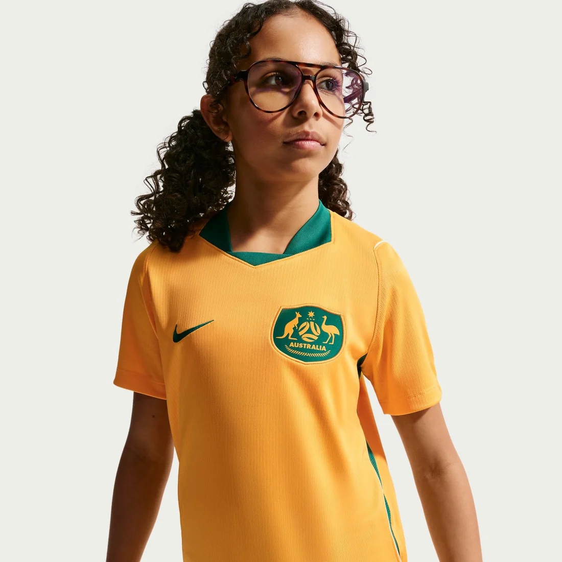 Australia 2026 Home Youth Jersey - Socceroos Gold Junior Kit-Jersey Chest: 2026 World Cup Soccer Kits