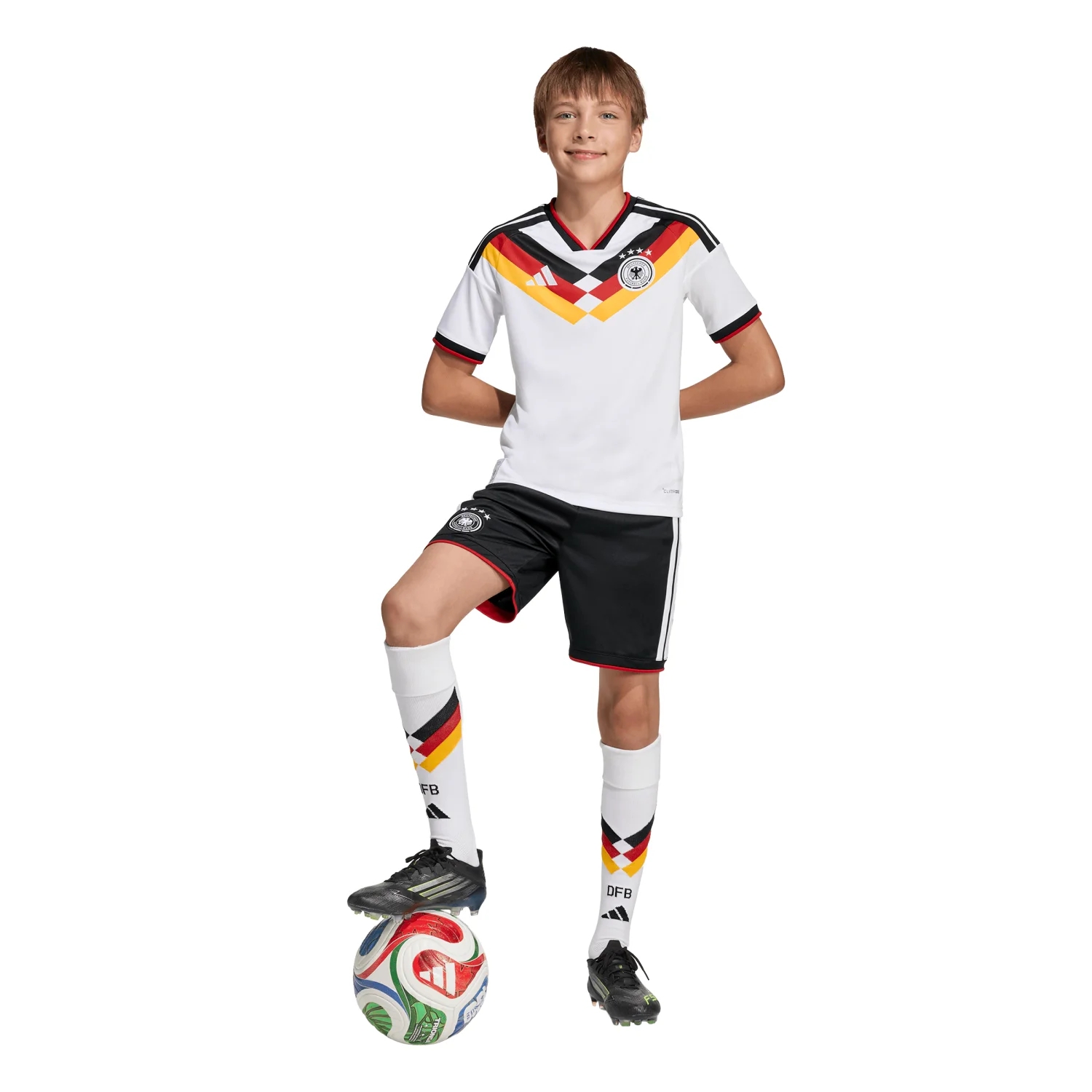Germany 2026 Home Jersey - Youth | Performance-Driven Football Kit for Young Athletes-Jersey Chest: 2026 World Cup Soccer Kits