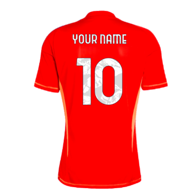 Juventus 2024-2025 Home Kit Juventus Goalkeeper (Your Name) Jersey (Red)-Jersey Chest: 2026 World Cup Soccer Kits