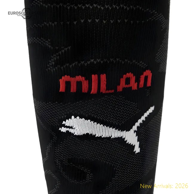 Ac Milan 2025-2026 Home Gear Football Socks (Black) For Diehard Football-Jersey Chest: 2026 World Cup Soccer Kits