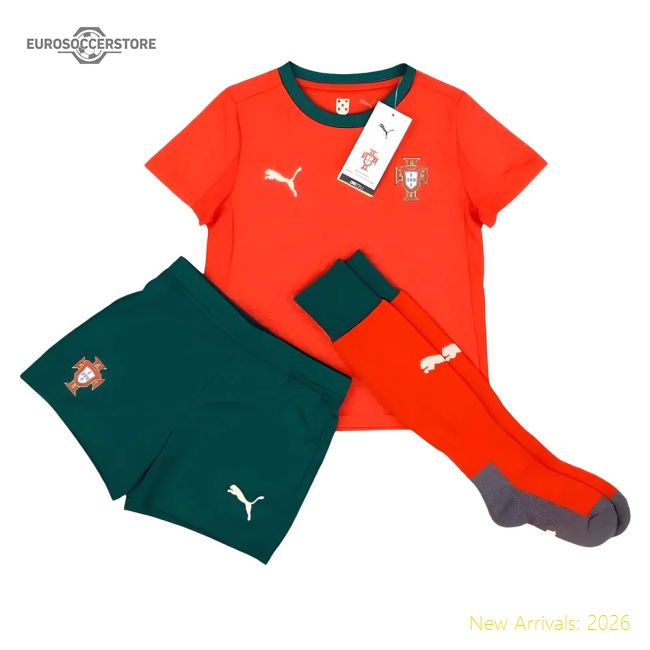 Portugal 2025-2026 Home Kit Portugal Mini Kit Match Kit-Jersey Chest: 2026 World Cup Soccer Kits