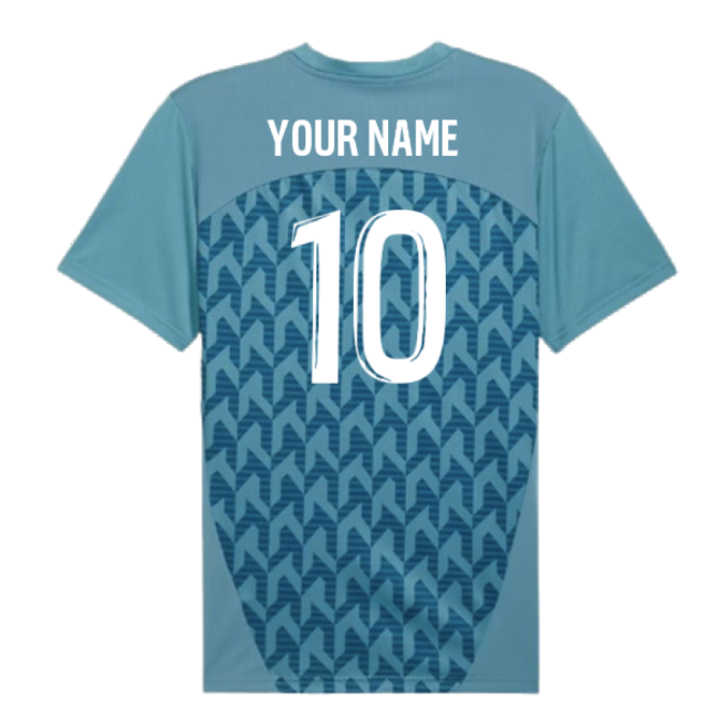 Marseille 2024-2025 Marseille Pre-Match (Bold Blue) (Your Name) Footba...-Jersey Chest: 2026 World Cup Soccer Kits