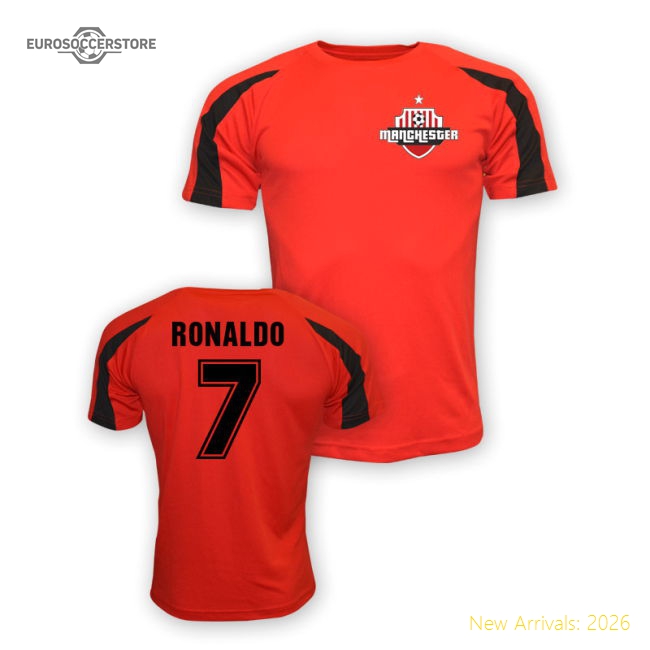 Man Utd Cristiano Ronaldo Man Utd Sports Training Football Top (Red)-Jersey Chest: 2026 World Cup Soccer Kits