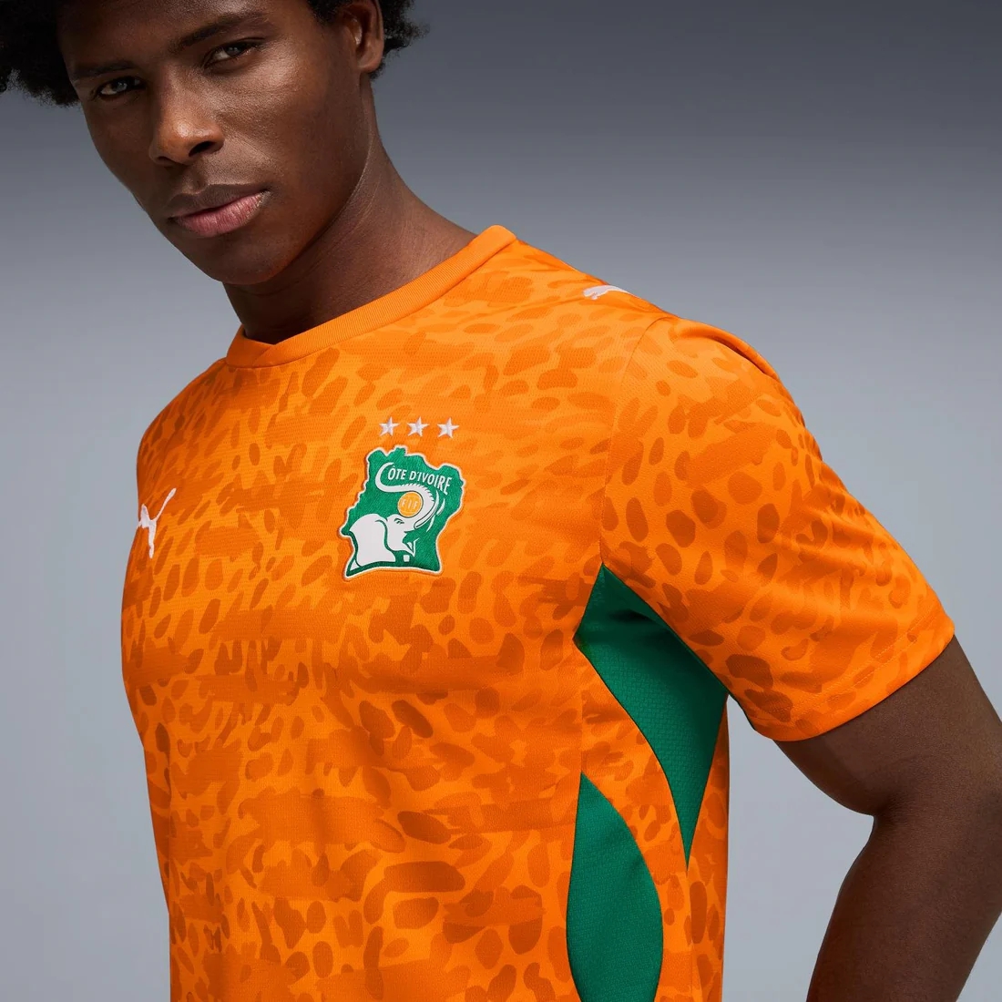Côte d'Ivoire 2026 Home Men's Jersey - Les Éléphants Eco-Heritage Kit-Jersey Chest: 2026 World Cup Soccer Kits