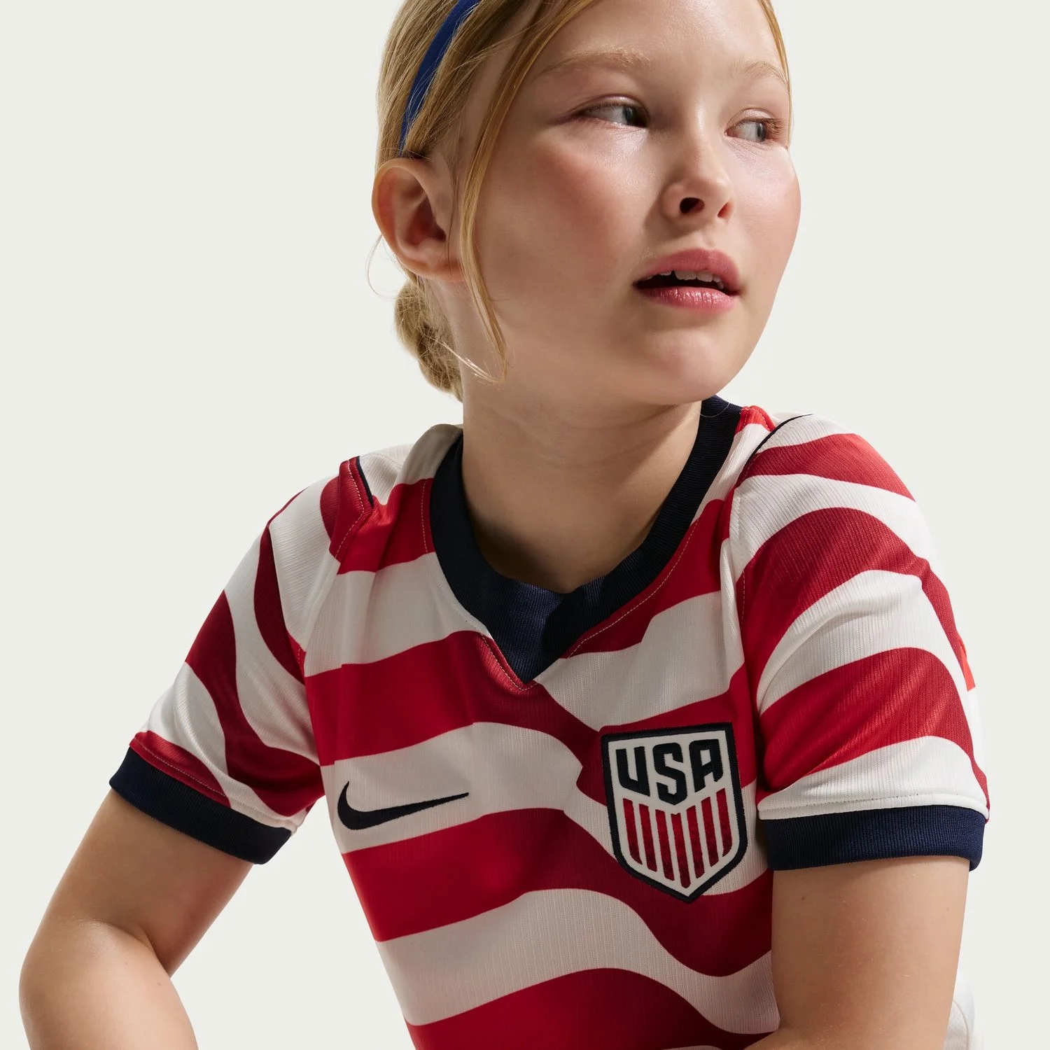 USA 2026 Home Youth Jersey - Radiant Gradient Stripes Edition-Jersey Chest: 2026 World Cup Soccer Kits