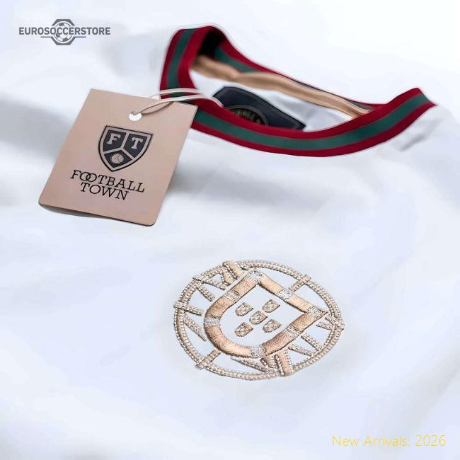 Portugal Vintage Portugal A Selecção White Soccer Football Top-Jersey Chest: 2026 World Cup Soccer Kits