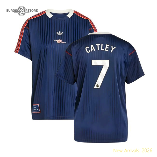 Club Teams,Arsenal Arsenal Terrace Icons Shirt (Navy) (Catley 7)-Jersey Chest: 2026 World Cup Soccer Kits
