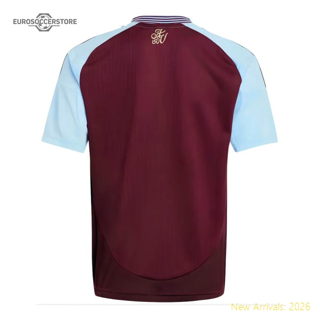 Club Teams,Aston Villa 2024-2025 Aston Villa Home Shirt (Youth) (Pau 14)-Jersey Chest: 2026 World Cup Soccer Kits