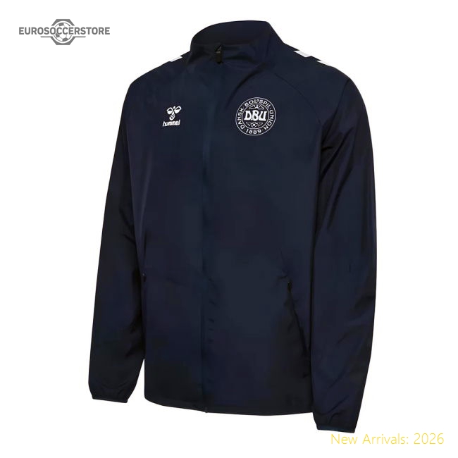 Denmark 2024-2025 Denmark Pro Training Jacket Marine-Jersey Chest: 2026 World Cup Soccer Kits