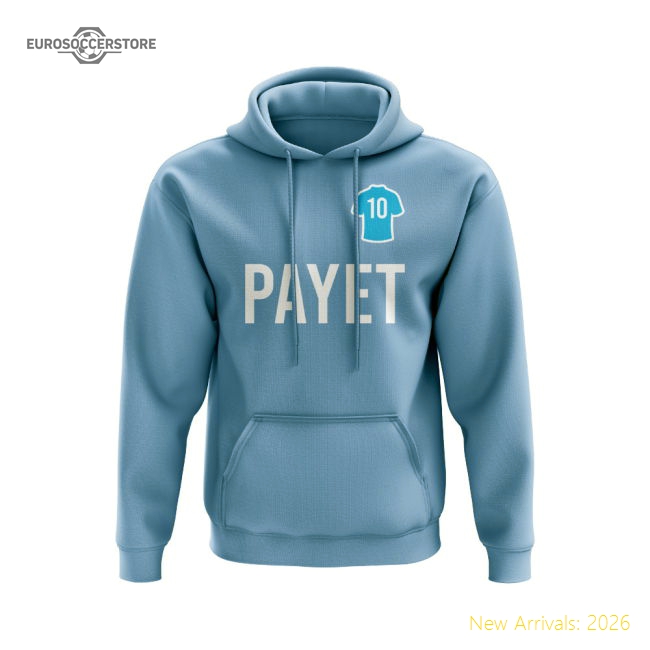 Marseille Dimitri Payet Marseille Number Football Hoody (Sky)-Jersey Chest: 2026 World Cup Soccer Kits