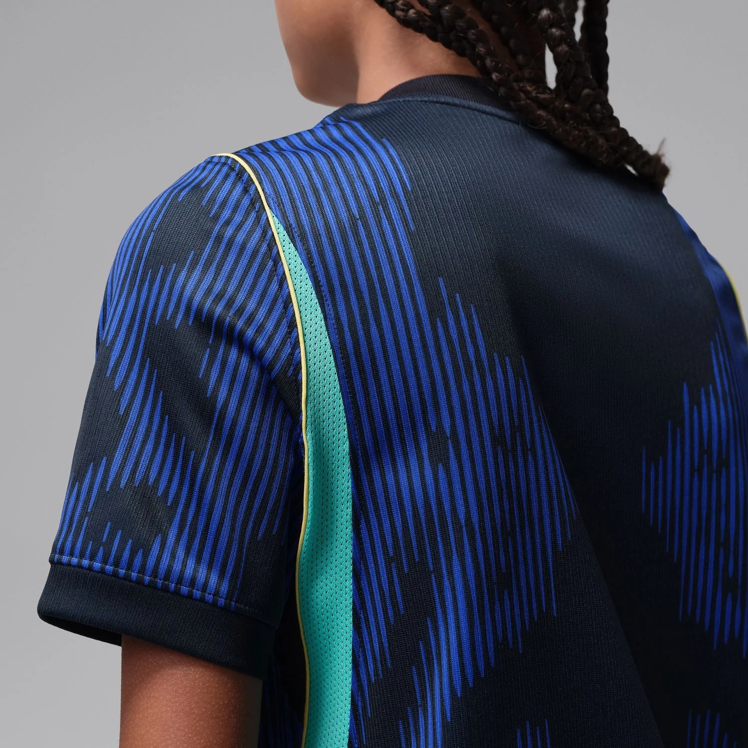 Brazil 2026 Away Youth Jersey - Poison Dart Blue Edition-Jersey Chest: 2026 World Cup Soccer Kits