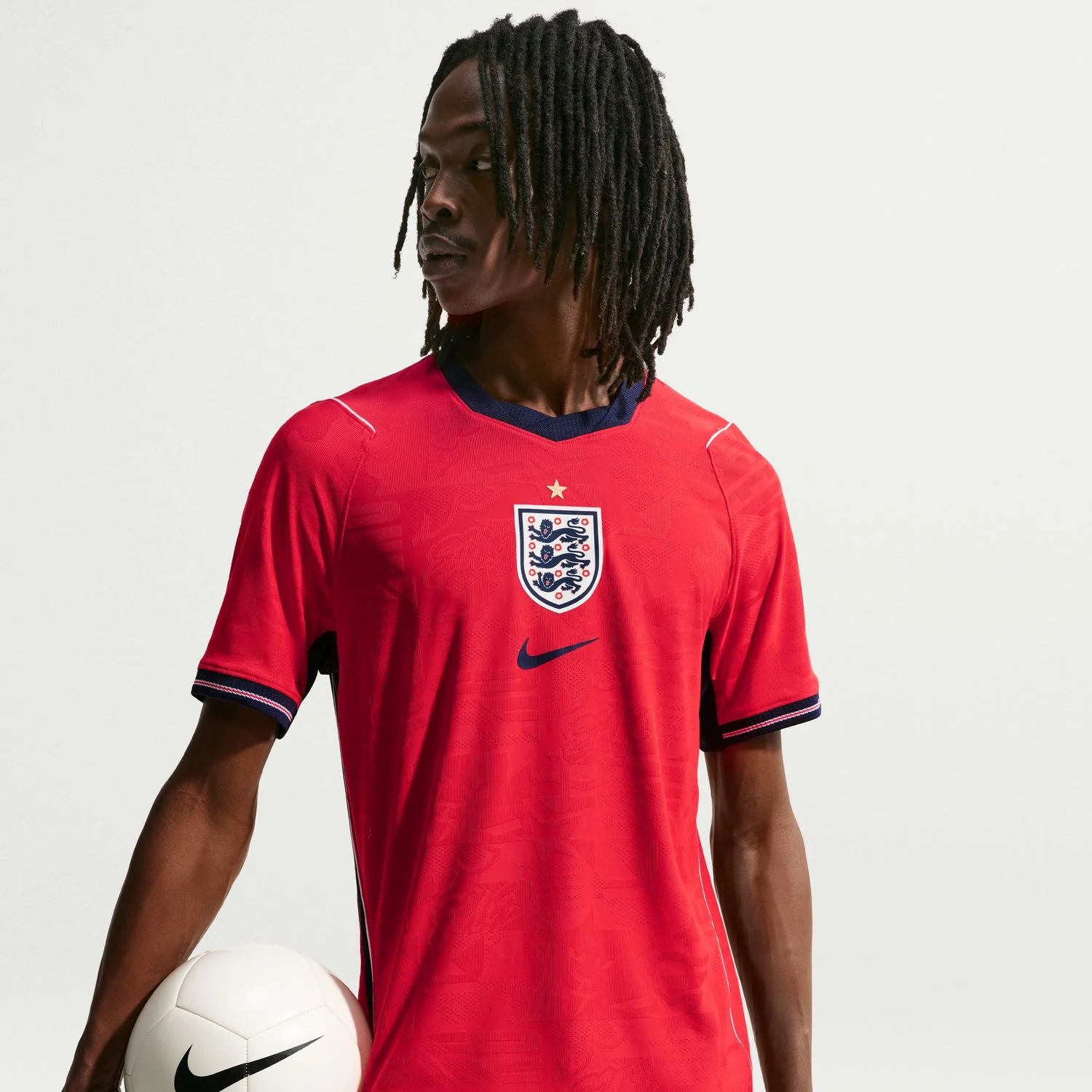 England 2026 Away Elite Jersey - Speed Red Men's Player Edition-Jersey Chest: 2026 World Cup Soccer Kits