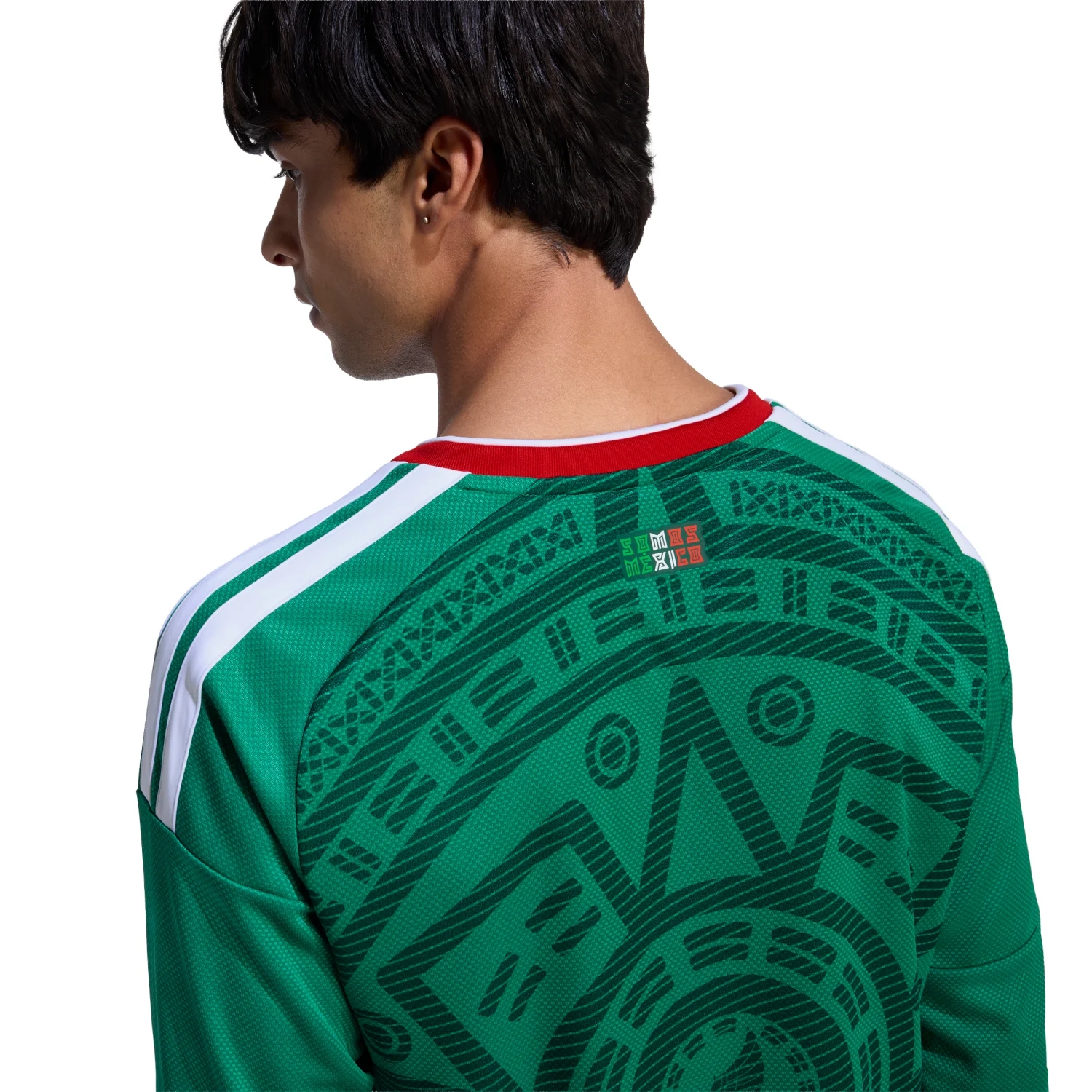 Mexico 2026 Home Long Sleeve Jersey Men's - Green Host Edition Kit-Jersey Chest: 2026 World Cup Soccer Kits