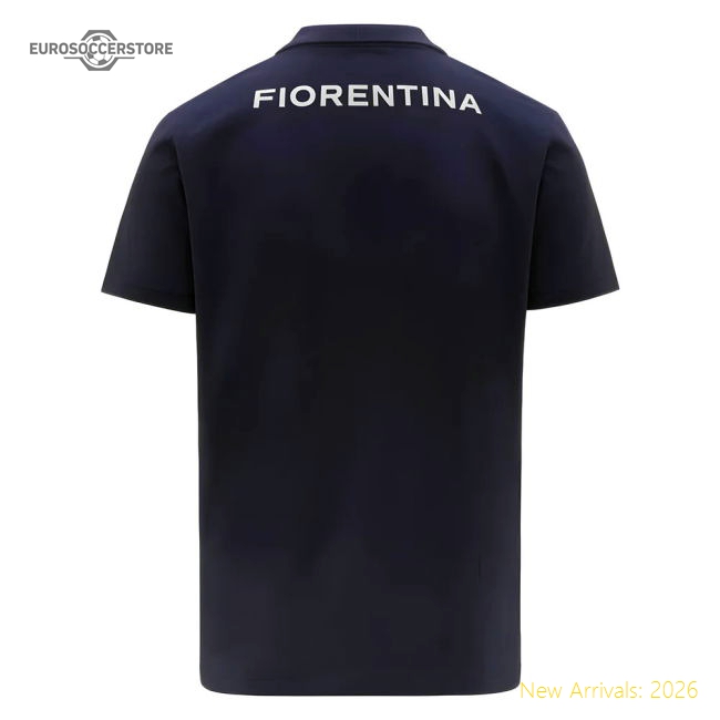 Fiorentina 2025-2026 Fiorentina Presentation Polo Football Shirt (Navy)-Jersey Chest: 2026 World Cup Soccer Kits
