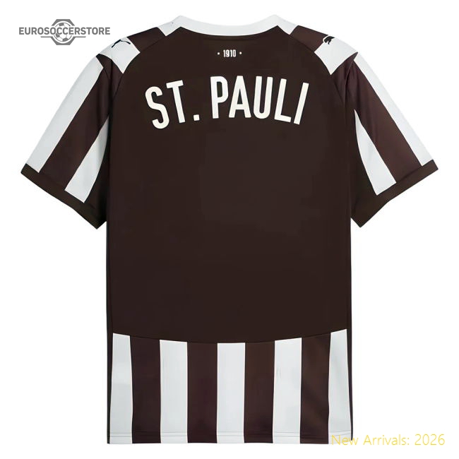 St Pauli 2025-2026 Home Kit St Pauli Football Football Top-Jersey Chest: 2026 World Cup Soccer Kits