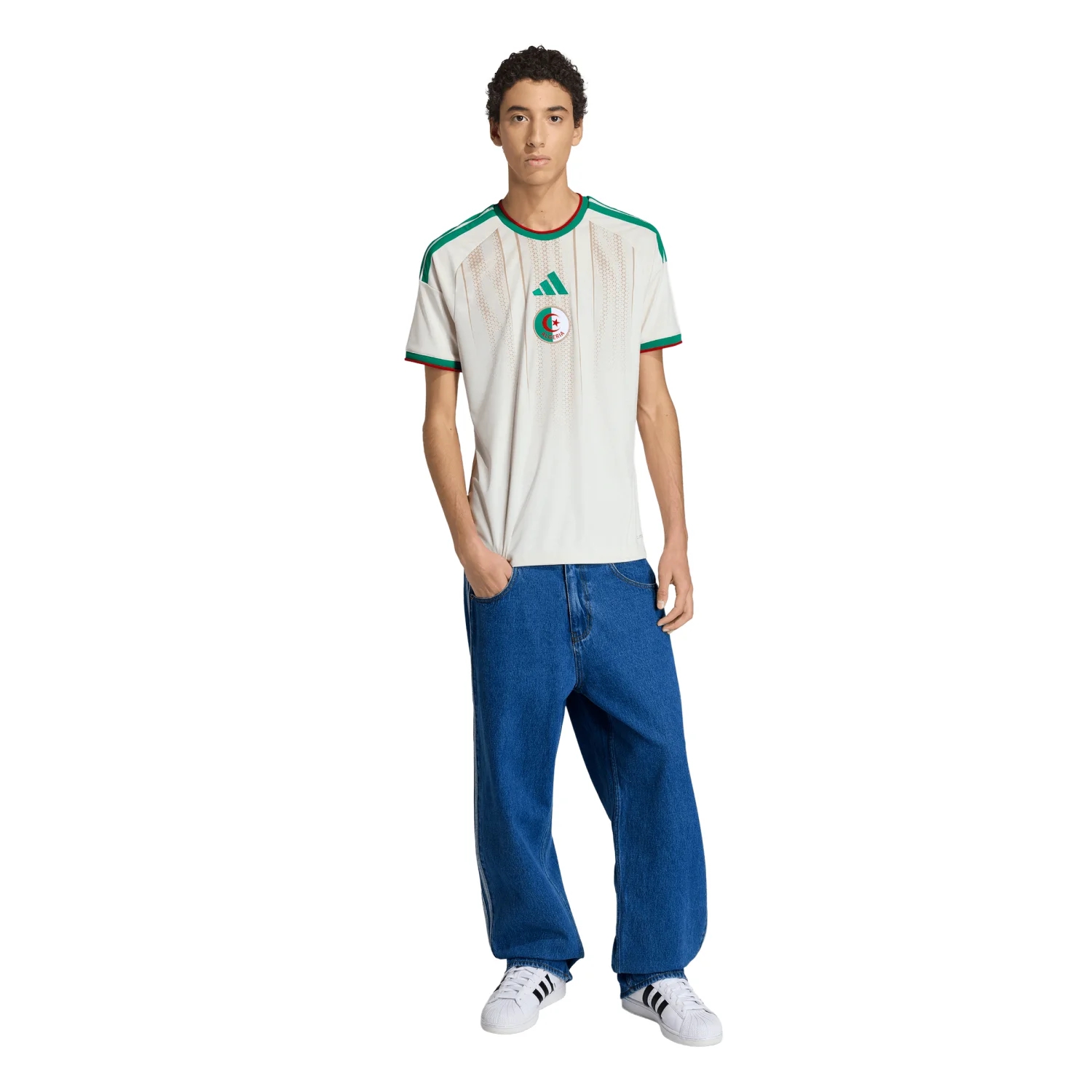 Algeria 2026 Home Jersey - Men's | Slim Fit Climacool+ Football Shirt Landscape Inspired Design-Jersey Chest: 2026 World Cup Soccer Kits