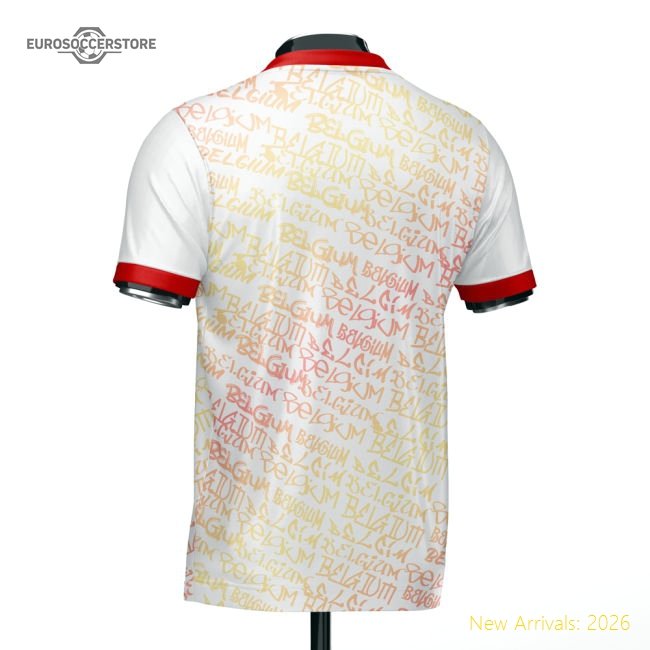 Belgium Adult Belgium Heritage Football Short Sleeve Jersey Wolvate-Jersey Chest: 2026 World Cup Soccer Kits