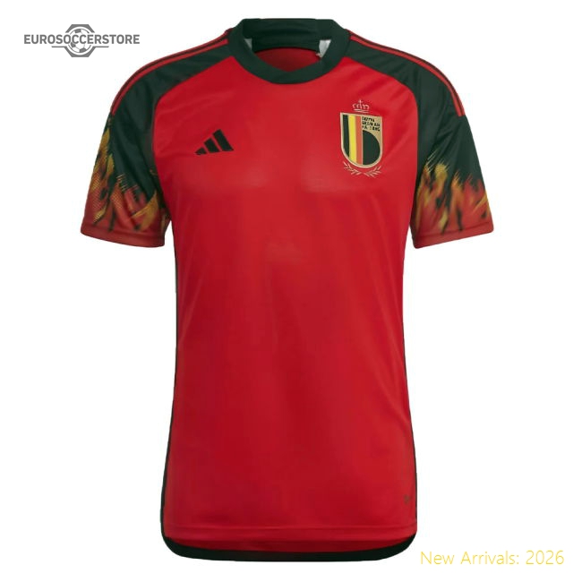 Belgium 2022-2023 Home Uniform Football Football Top-Jersey Chest: 2026 World Cup Soccer Kits