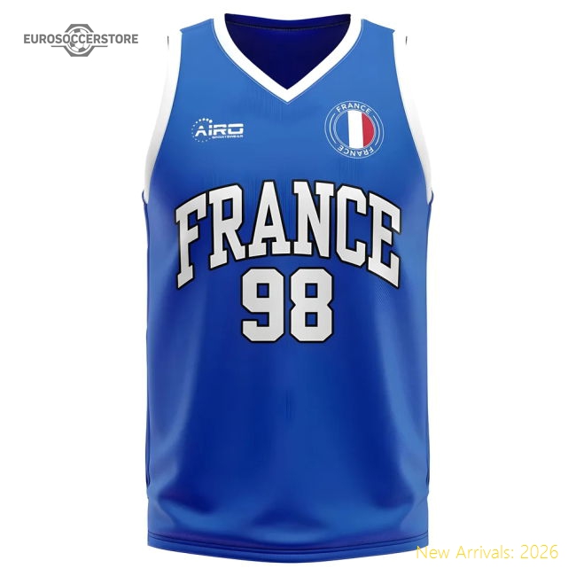France Home Uniform Football Football Top-Jersey Chest: 2026 World Cup Soccer Kits