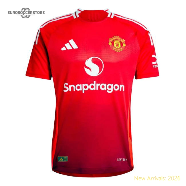 Man Utd 2024-2025 Home Kit Player Version Football Match Kit-Jersey Chest: 2026 World Cup Soccer Kits