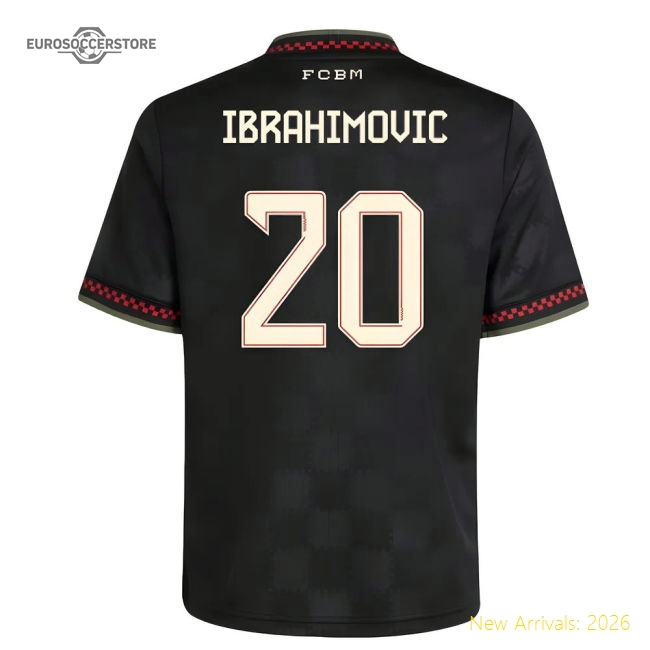 Bayern Munich 2025-2026 Third Gear Football Football Top (Kids)-Jersey Chest: 2026 World Cup Soccer Kits