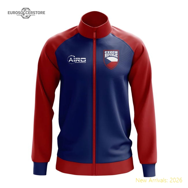 Czech Republic Czech Republic Concept Football Track Jacket Blue-Jersey Chest: 2026 World Cup Soccer Kits