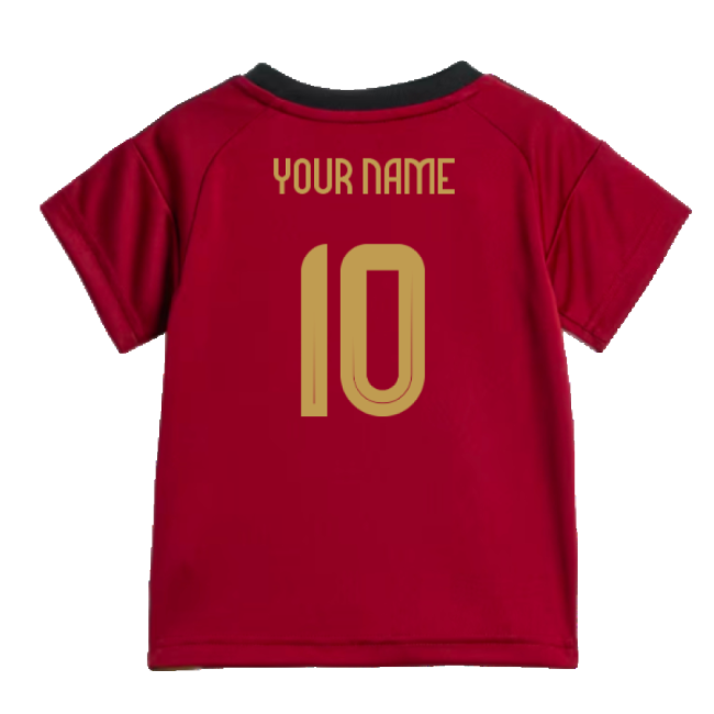 Belgium 2024-2025 Home Gear Belgium Baby Kit (Your Name)-Jersey Chest: 2026 World Cup Soccer Kits
