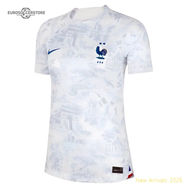France 2022-2023 Away Kit Football Jersey Ladies-Jersey Chest: 2026 World Cup Soccer Kits