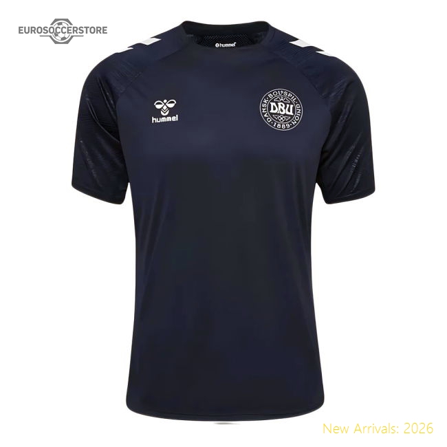 Denmark 2024-2025 Denmark Training Football Jersey Marine-Jersey Chest: 2026 World Cup Soccer Kits