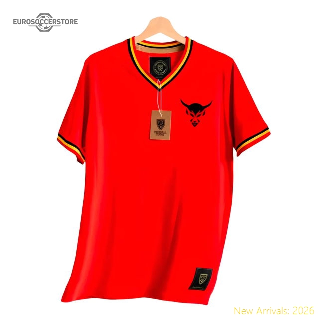Belgium Home Gear Belgium Le Diable Retro Football Match Kit-Jersey Chest: 2026 World Cup Soccer Kits