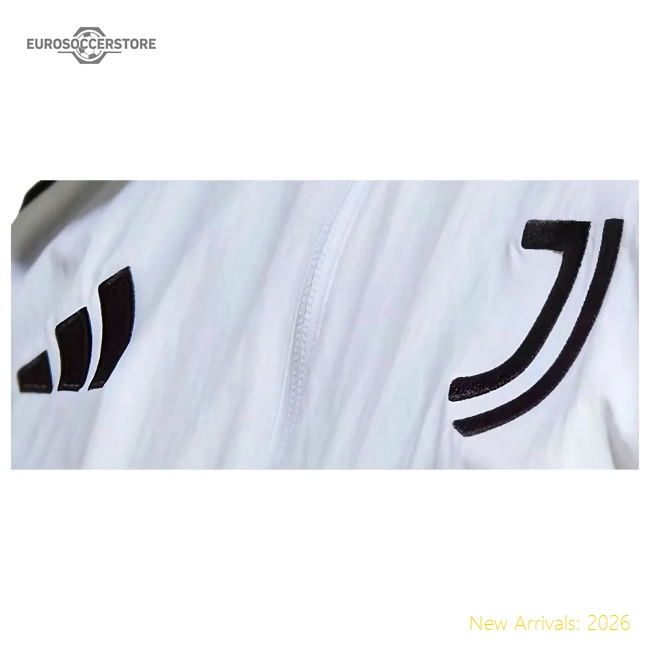 Juventus 2023-2024 Juventus Presentation Jacket (White)-Jersey Chest: 2026 World Cup Soccer Kits