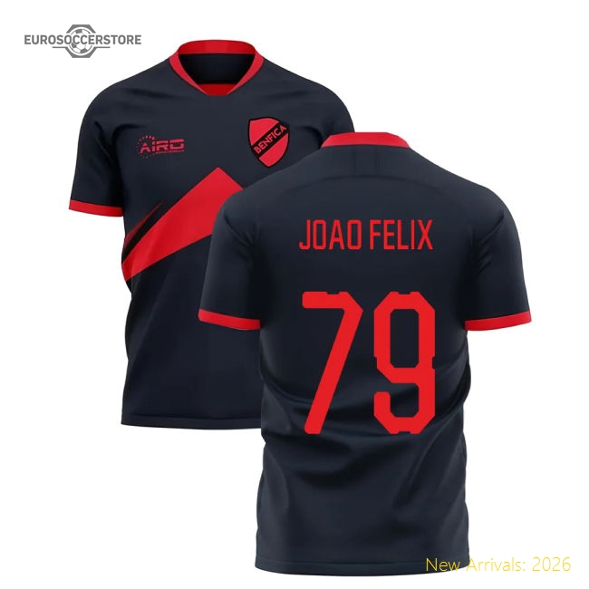 S,Primeira Liga 2025-2026 Benfica Away Kit Concept Football Shirt (Joao...-Jersey Chest: 2026 World Cup Soccer Kits