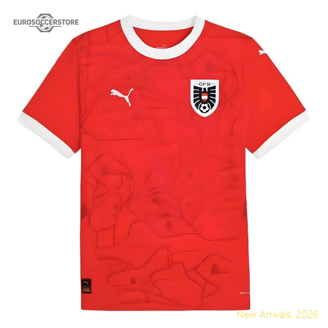 Austria 2024-2025 Home Gear Match Match Kit-Jersey Chest: 2026 World Cup Soccer Kits