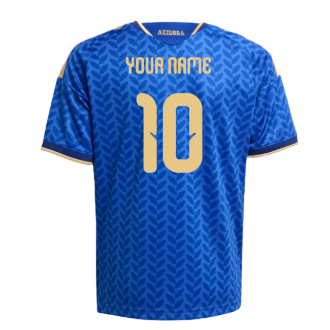 Italy Kids(Youth) 2026-2027 Home Italy (Your Name) Top Kids-Jersey Chest: 2026 World Cup Soccer Kits