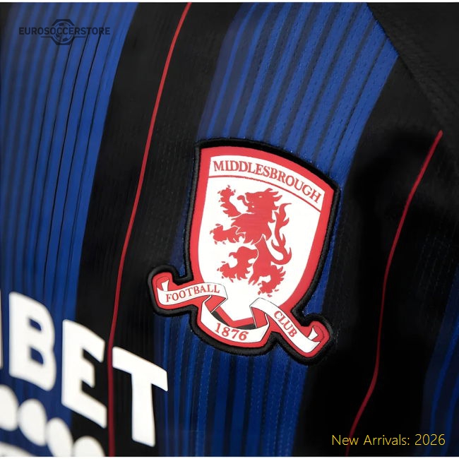 Middlesbrough 2025-2026 Away Kit Football Match Kit For Diehard Football-Jersey Chest: 2026 World Cup Soccer Kits
