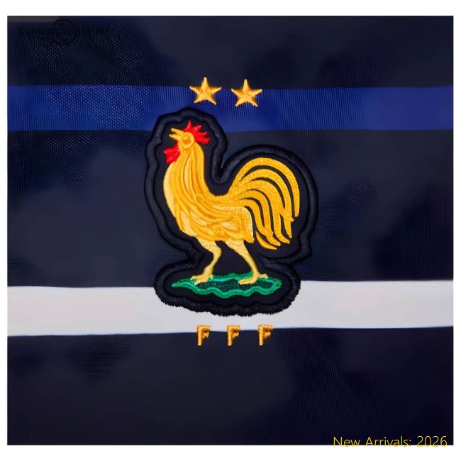 France 2024-2025 Home Uniform France Academy Pro Pre-Match Top Navy-Jersey Chest: 2026 World Cup Soccer Kits