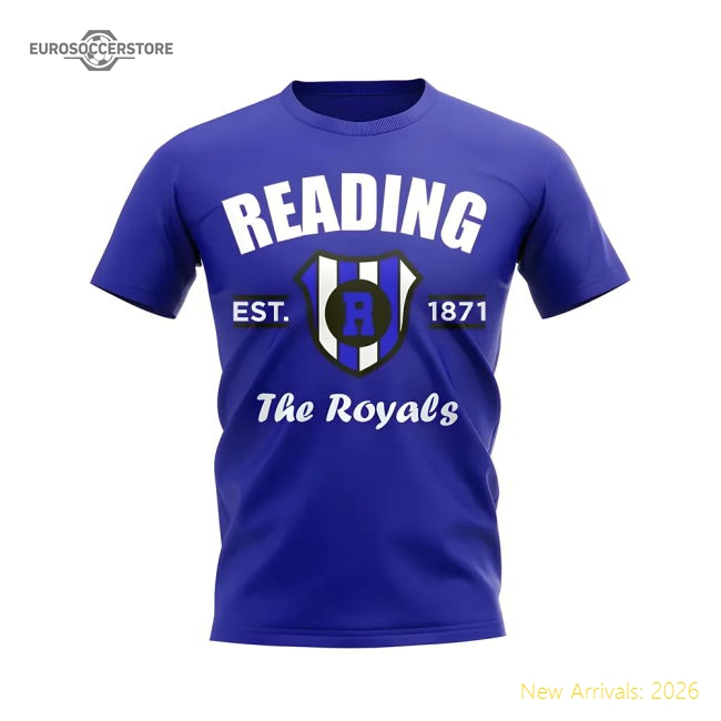 Championship Reading Established Football T-Shirt (Blue)-Jersey Chest: 2026 World Cup Soccer Kits