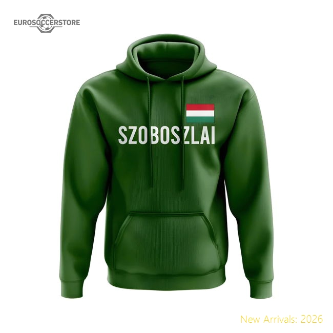 Hungary Dominik Szoboszlai Hungary Name Hoody Green-Jersey Chest: 2026 World Cup Soccer Kits