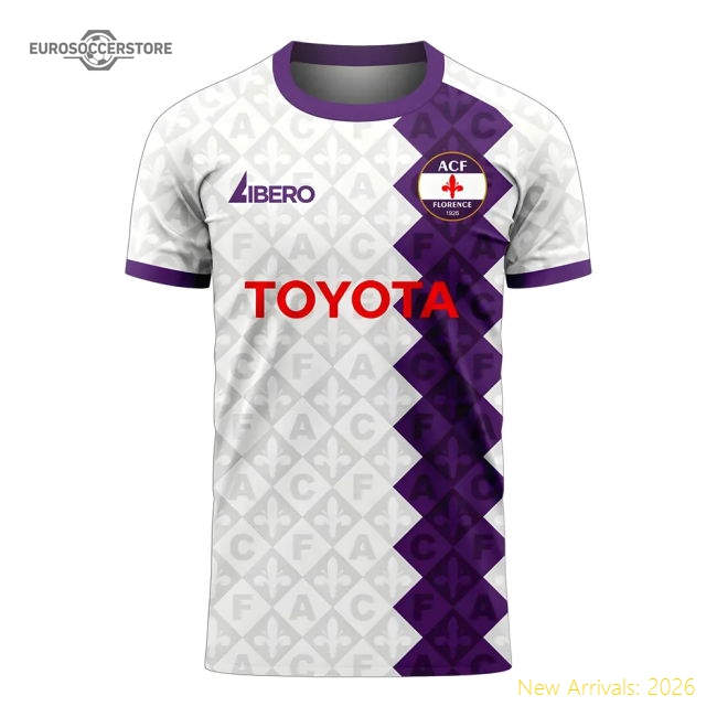 Fiorentina 2024-2025 Away Kit Fiorentina Concept Football Kit Football...-Jersey Chest: 2026 World Cup Soccer Kits