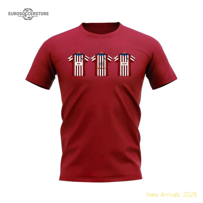 Atletico Madrid 2004-2005 Football Football Shirt (Red)-Jersey Chest: 2026 World Cup Soccer Kits