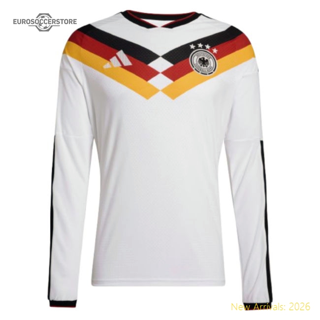 Germany 2026-2027 Home Player Cut Germany Long Sleeve Top-Jersey Chest: 2026 World Cup Soccer Kits